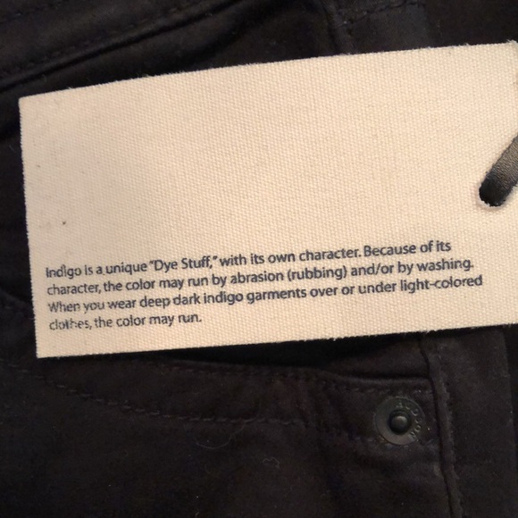 💫 Hudson Jeans cropped black brushed cotton button back pocket pants - Picture 9 of 12